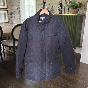 Men’s navy quilted jacket